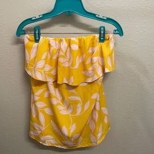Strapless blouse by Pink Lilly